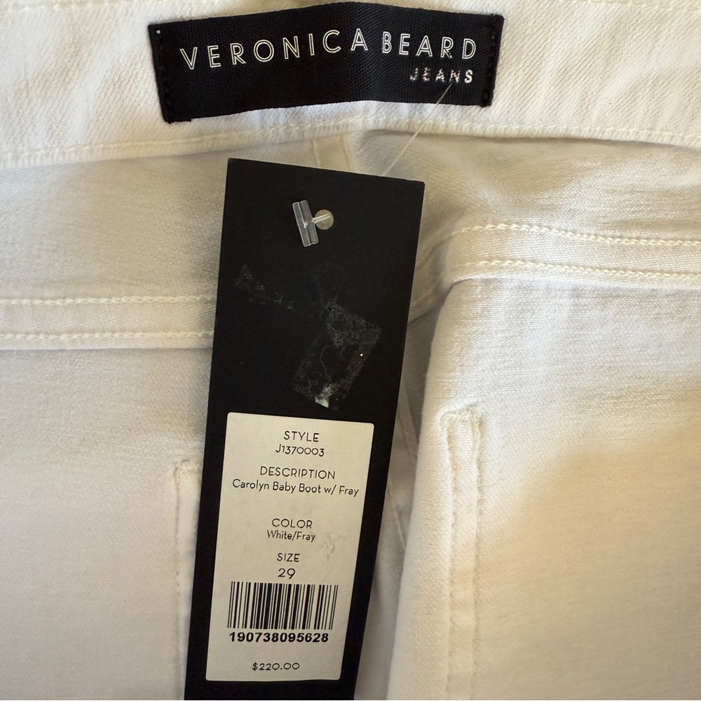 NWT Veronica Beard Carolyn Baby Boot With Fray Jeans Women’s Size 29 - Picture 8 of 16